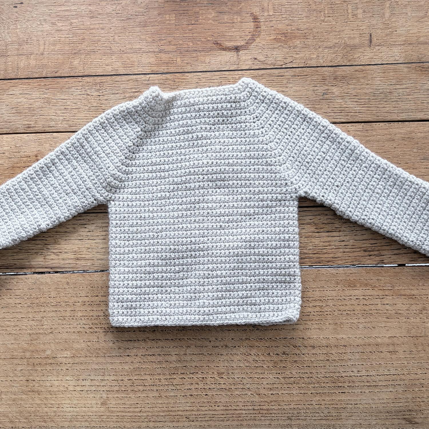 Basic Crochet Baby Cardigan - 0002