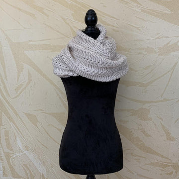 Scarf with Mock Eyelet Cables