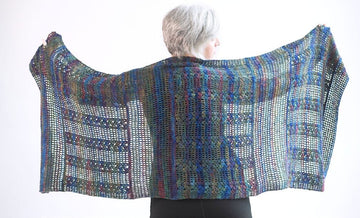 Eveleth Shawl in Berroco Millefiori Light Luxe - Downloadable PDF