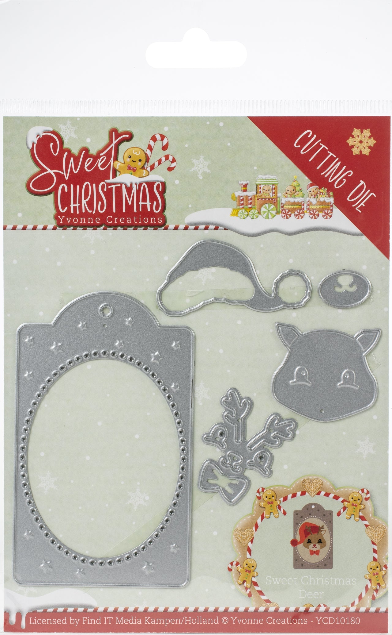 Find It Trading Yvonne Creations Die - Deer, Sweet Christmas