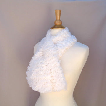 Fluffy Keyhole Scarf