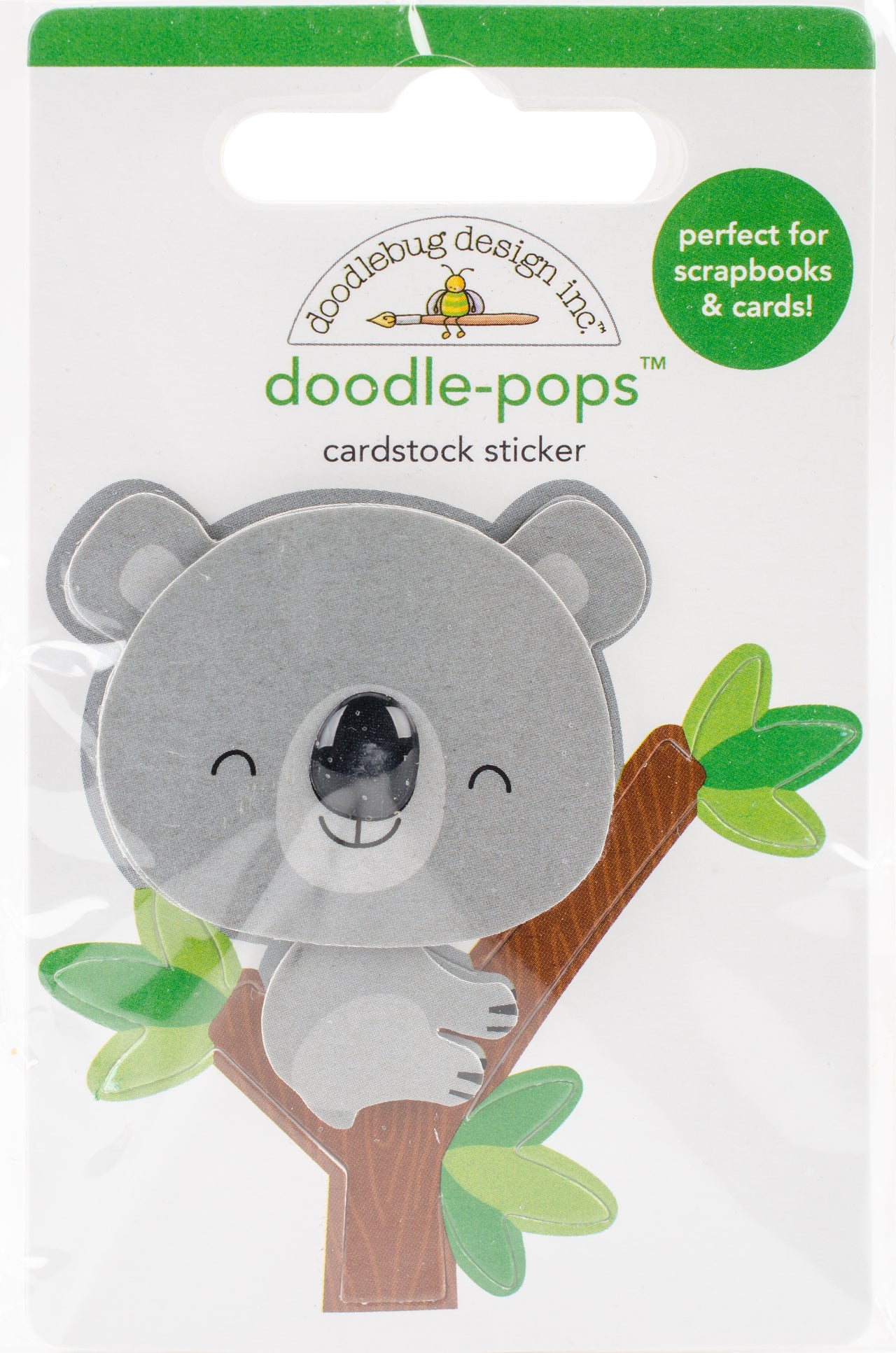Doodlebug Doodle-Pops 3D Stickers - At The Zoo KC Koala