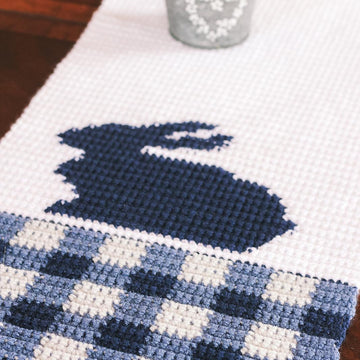Gingham Bunny Table Runner