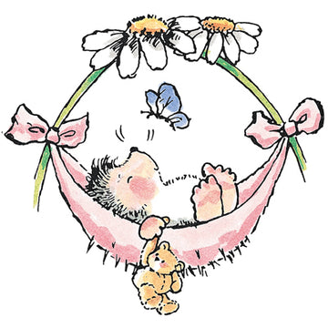 Penny Black Mounted Rubber Stamp 3"X3.25" - Baby Hammock