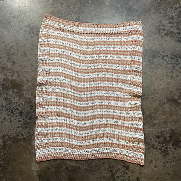 Faux Ribbed Baby Blanket and Hat -- 2 loom knit patterns