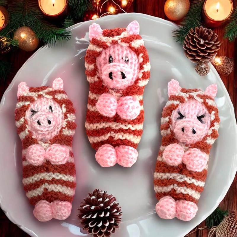 Christmas Pigs in Blankets tree decoration