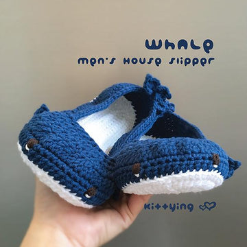 Whale Men’s House Slipper
