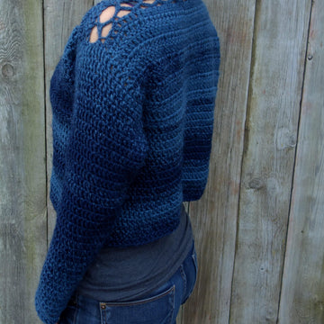 Blues Cropped Sweater