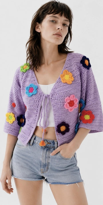 Martha’s Crop Crochet Cardigan