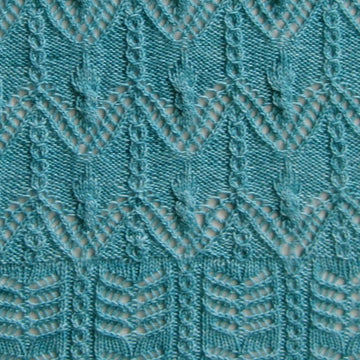 Katori Cable Lace Shawl