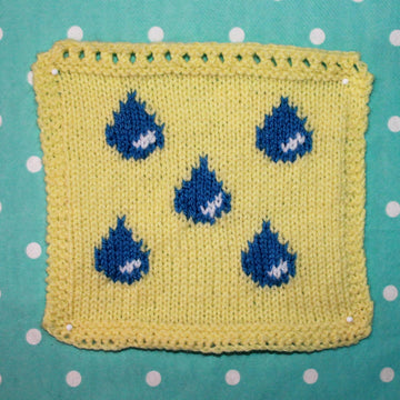 Weather Symbols Intarsia Squares