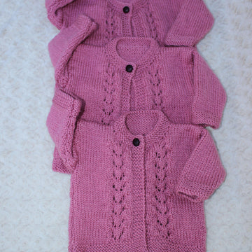 Knitting Pattern Childs Cardigan 3 Sizes UK & USA Terms #452