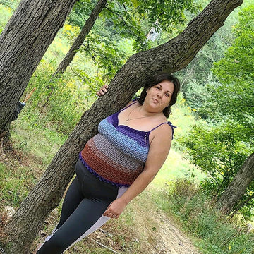 Strap cowl neck top