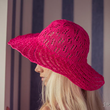 Knitted cotton Summer hat "Brigitta"