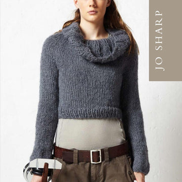 Cropped Yoke Sweater