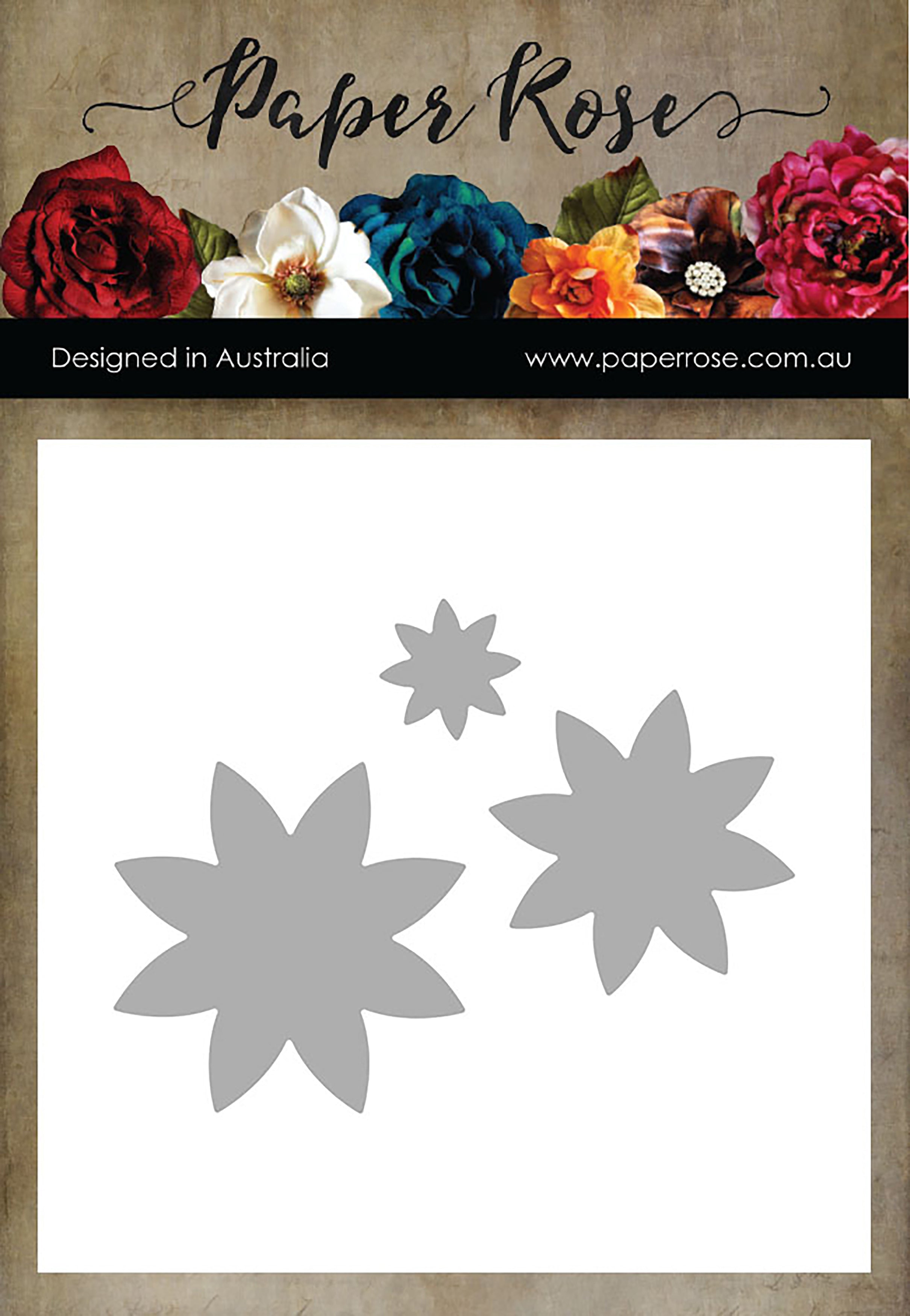 Paper Rose Dies - Flower Set 4