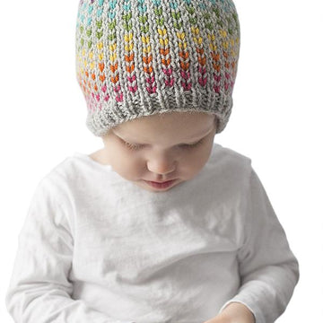 Rainbow Dots Hat