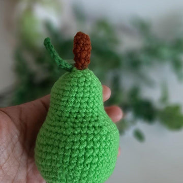 10 crochet fruits set