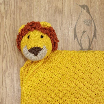 Noah's lion cot blanket