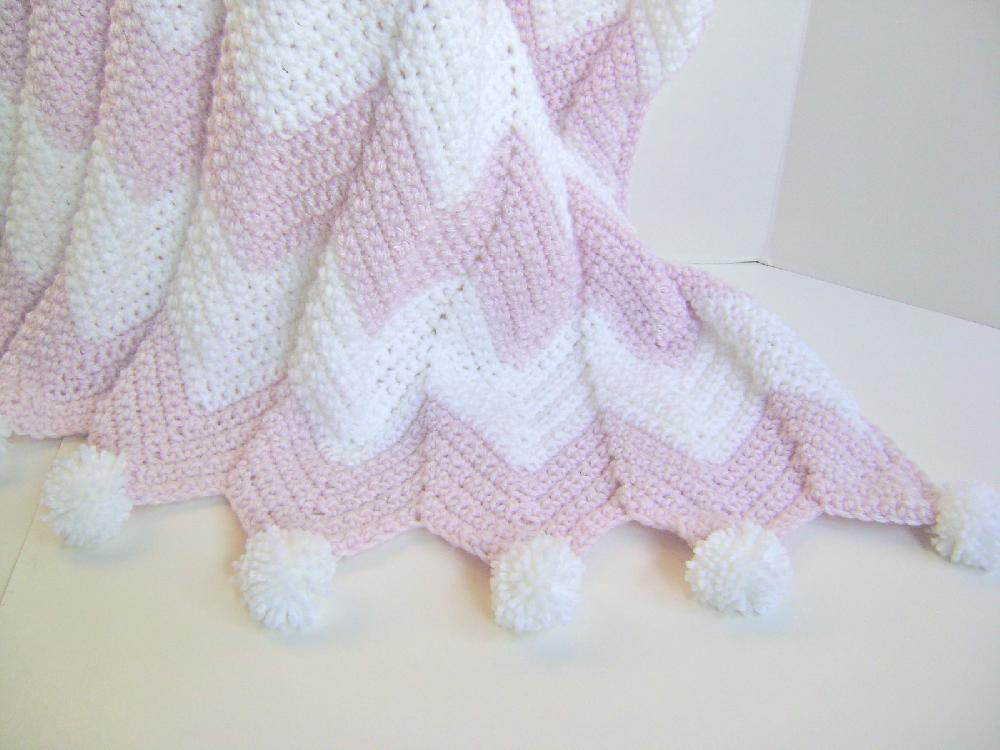 Pink Champagne Baby Blanket Crochet Pattern