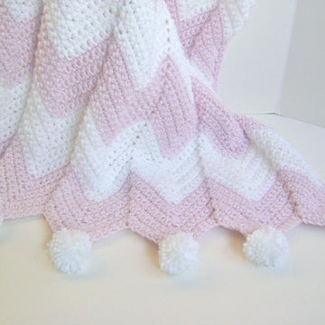 Pink Champagne Baby Blanket Crochet Pattern