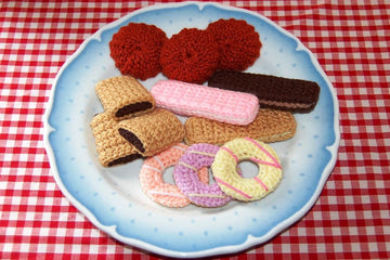 Knitting & Crochet Pattern for a Selection of Biscuits / Cookies - Fake Fun Food