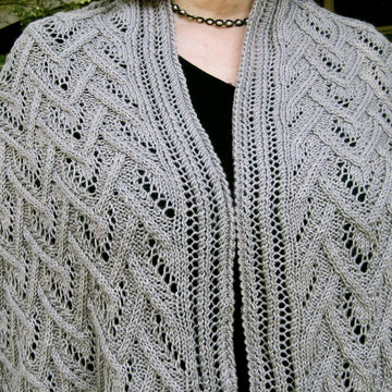 Cuper Cable Lace Shawl