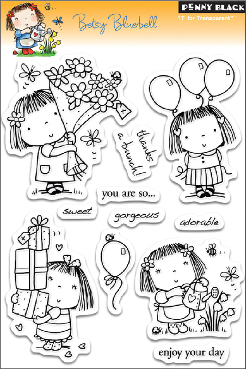 Penny Black Clear Stamps - Betsy Bluebell