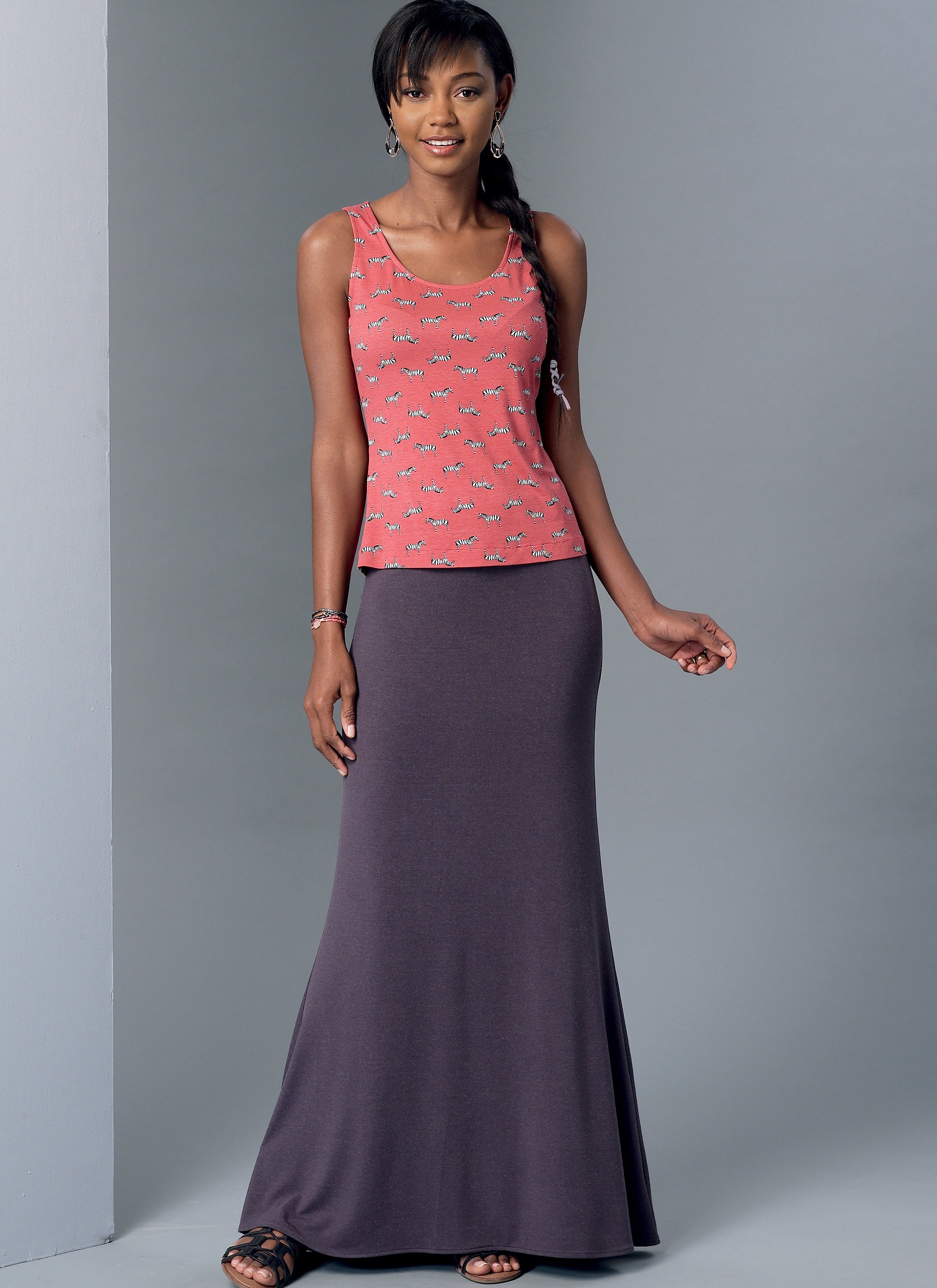 McCall's Misses' Knit Tank Top, Dresses and Skirts M7386 - Sewing Pattern