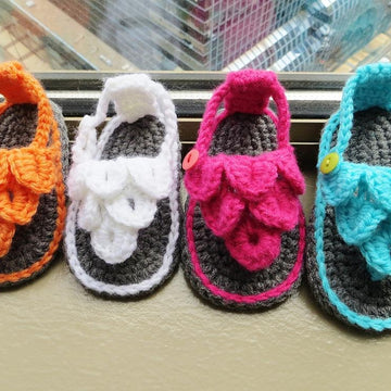 Crocodile Stitch Baby Sandals