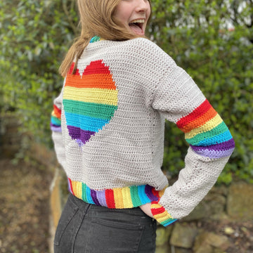 Rainbow Love Heart Jumper