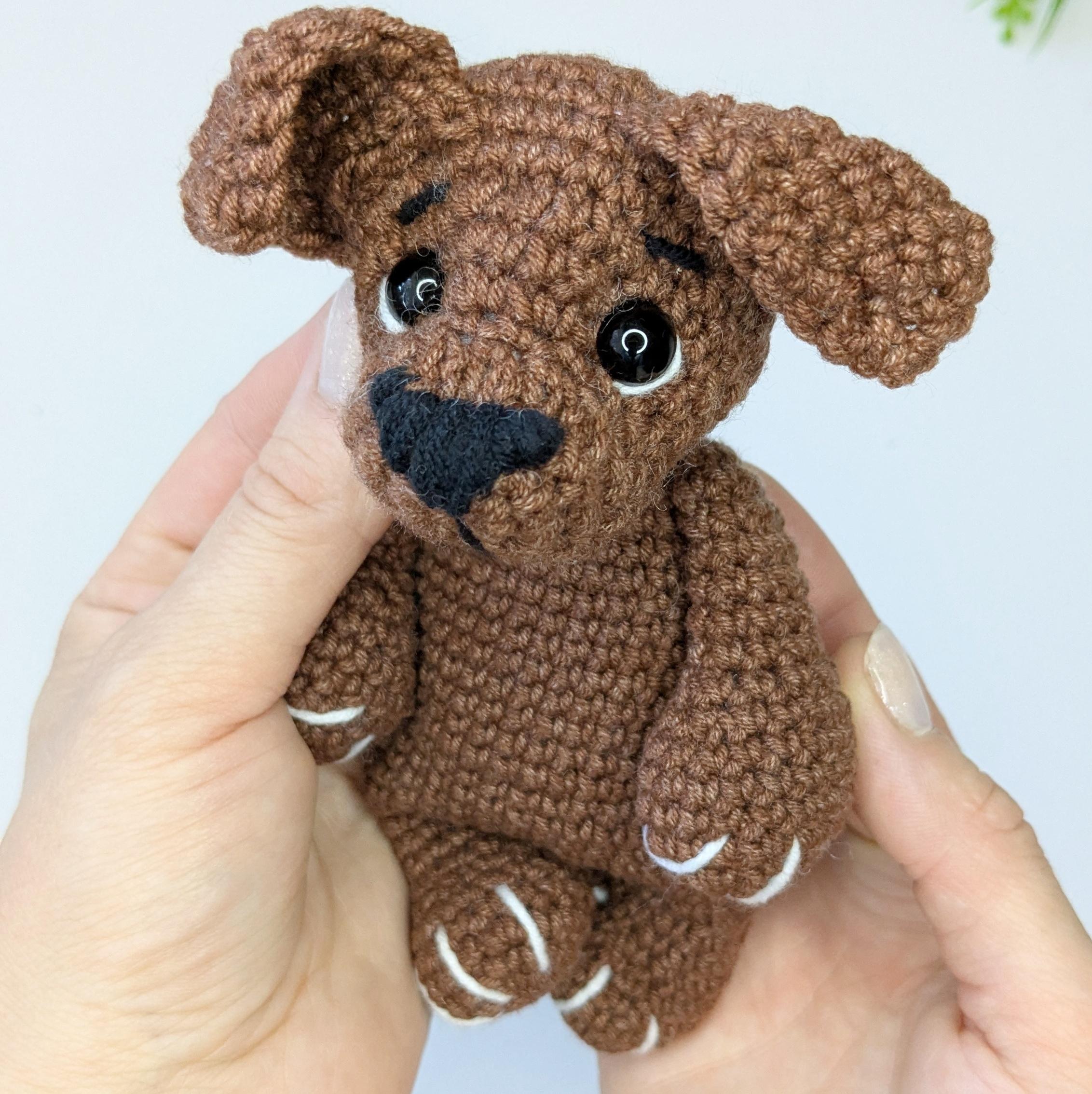 Crochet Dog Baby Snuggler Pattern, Amigurumi Puppy Easy Crochet Plushie