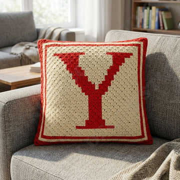 Letter-Y Pillow Cover C2C CROCHET PATTERN
