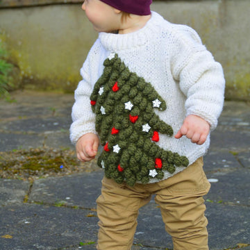 Baby Sweater - Bobble Tree