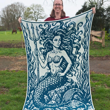Siren Sovereign | Mermaid Fantasy Blanket