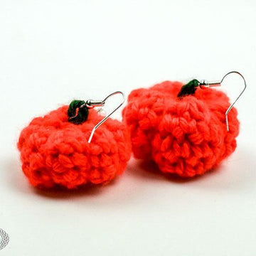 Little 3D Pumpkin Earrings