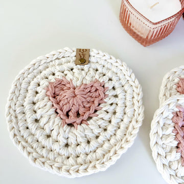 Heart Coaster and Hot Pad 091