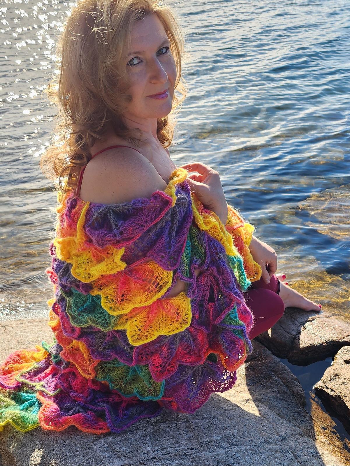 Fall Leaves Garden Shawl