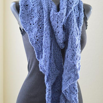 #129 Dreamy Ruffled Alpaca Scarf