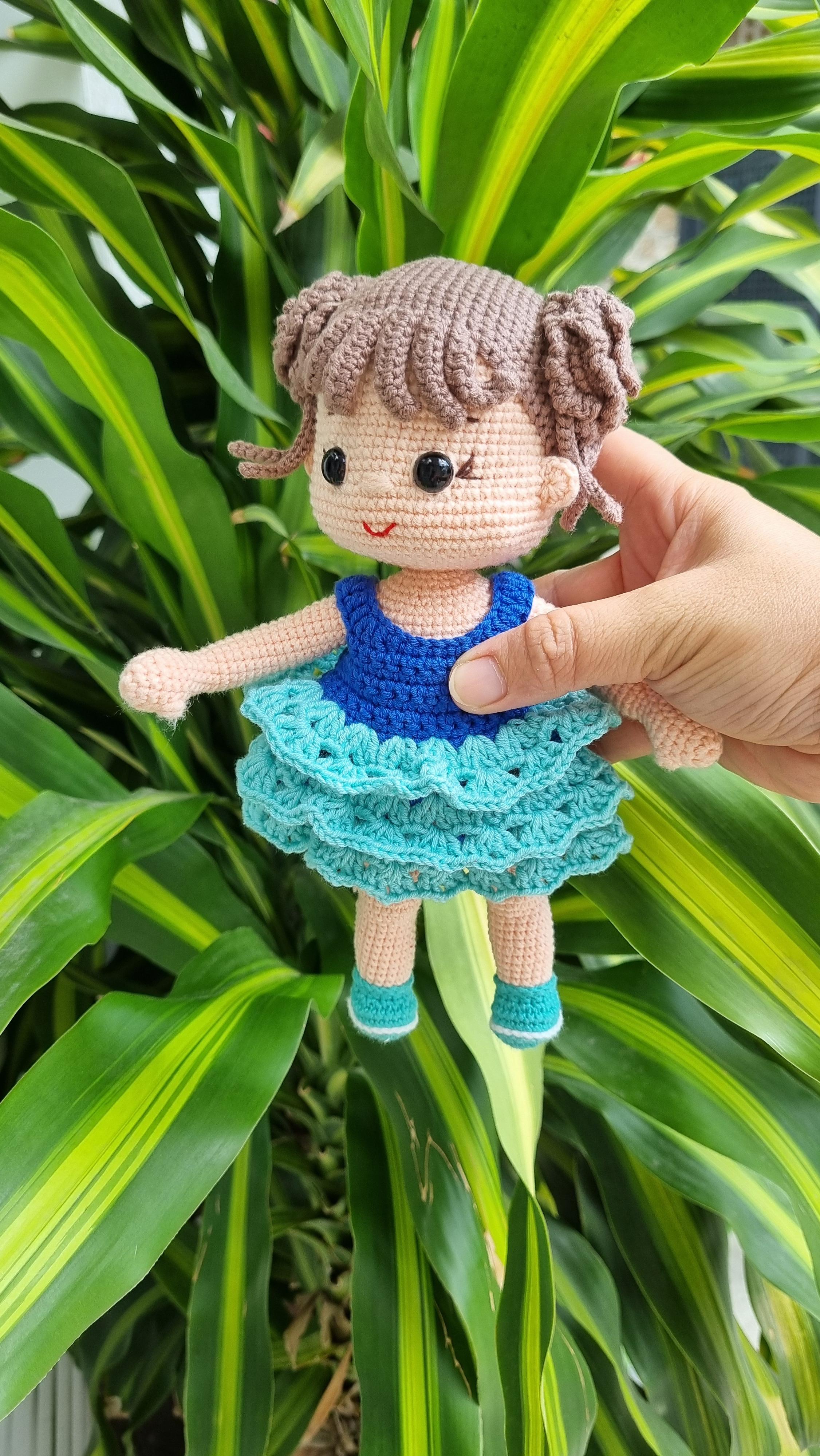 Crochet doll pattern, Amigurumi doll, Suchin doll