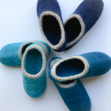 Kids Scuff Felted Slippers