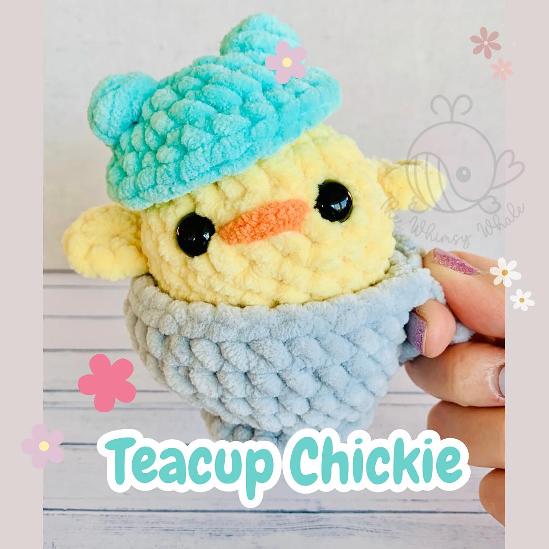 Teacup Chick with Frog Hat