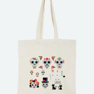 Mexican Day of the Dead  in DMC - PAT0143 -  Downloadable PDF