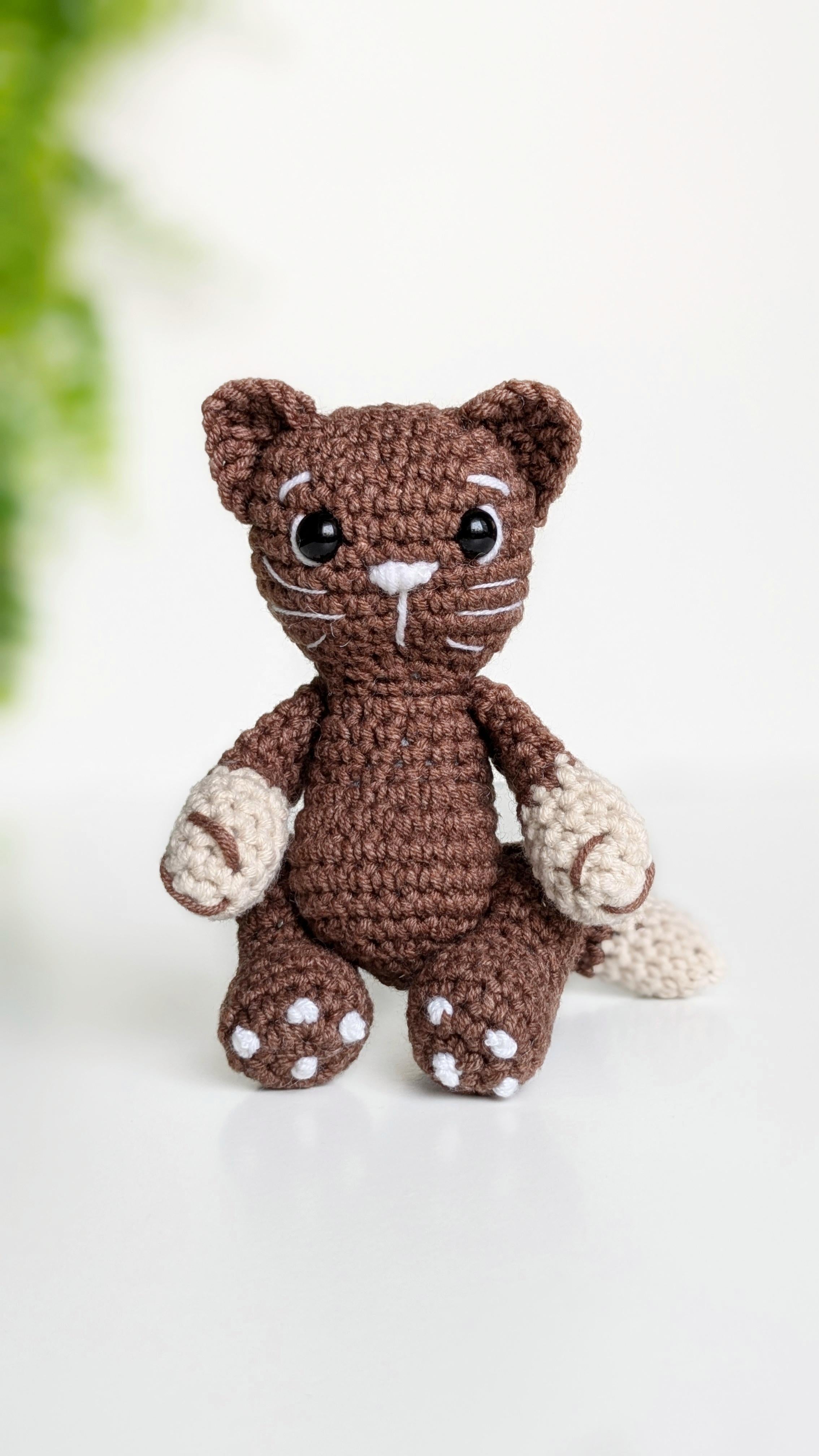 Crochet kitty cat amigurumi pattern pattern, easy crochet animal pattern