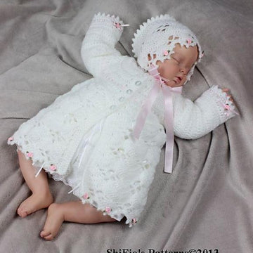 263- Fans Matinee Crochet Pattern #263