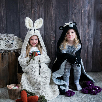 Hooded Woodland Skunk Blanket