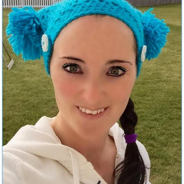 Unique Crochet Pattern Tapering Square Hat With Pompoms