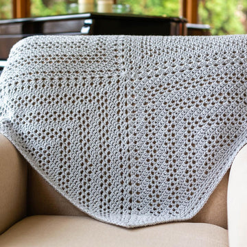 New Day Filet Crochet Baby Blanket