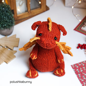 Knitted DRAGON pattern