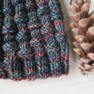 Basketweave Ponytail Hat